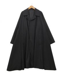 HAVERSACK（ハバーサック）の古着「COMPRESSED WOOL JERSEY RAGLAN BAL COLLAR COAT」｜ネイビー