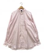 DAIWAダイワ）の古着「TECH BUTTON DOWN SHIRTS L/S STRIPE ストライプシャツ」｜ピンク