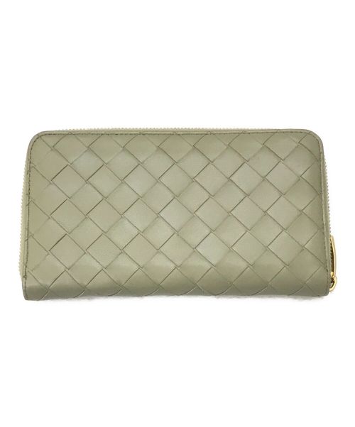 BOTTEGA VENETA（ボッテガベネタ）BOTTEGA VENETA (ボッテガベネタ) イントレチャート ジップアラウンド ウォレット 長財布 トラバーチンの古着・服飾アイテム