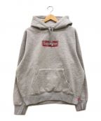 SUPREMEシュプリーム）の古着「Inside Out Box Logo Hooded Sweatshirt パーカー フーディ」｜グレー×レッド