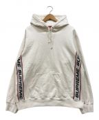 SUPREMEシュプリーム）の古着「Text Rib Hooded Sweatshirt」｜ホワイト