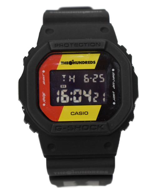 中古 古着通販 Casio The Hundreds カシオ ハンドレッツ 腕時計 ブラック G Shock Dw 5600hdr デジタル 動作確認済み ラバー ブランド 古着通販 トレファク公式 Trefac Fashion