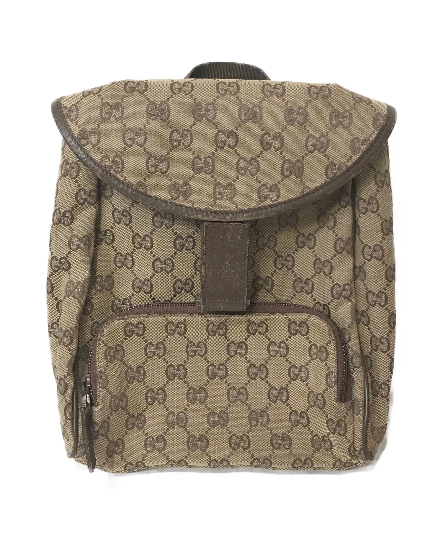 中古 古着通販 Gucci グッチ Gg柄デイバック ベージュ 019 0352 ブランド 古着通販 トレファク公式 Trefac Fashion