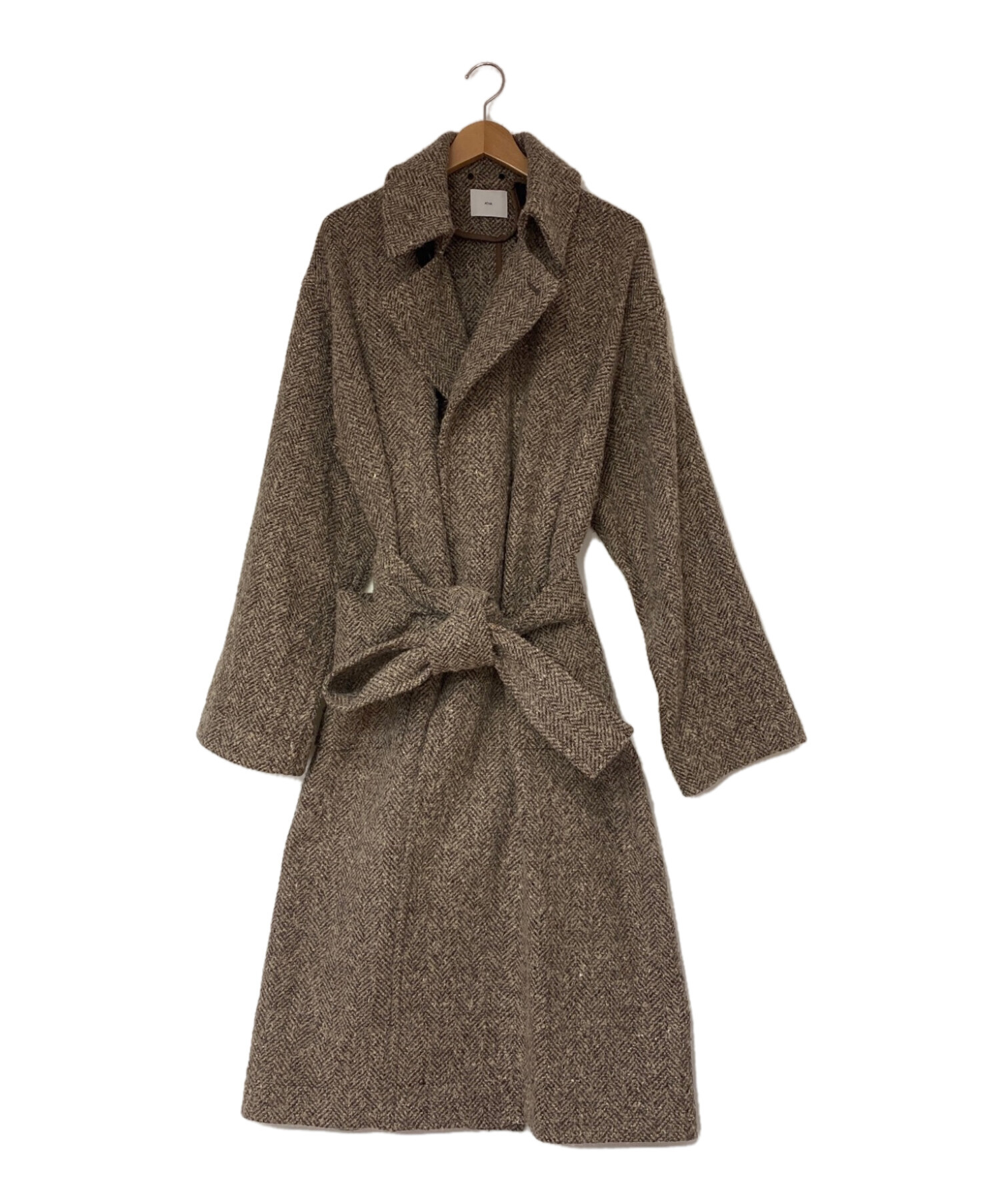 ATHA NEP TWEED MAXI COAT／アタ マキシコート ジャケット/アウター