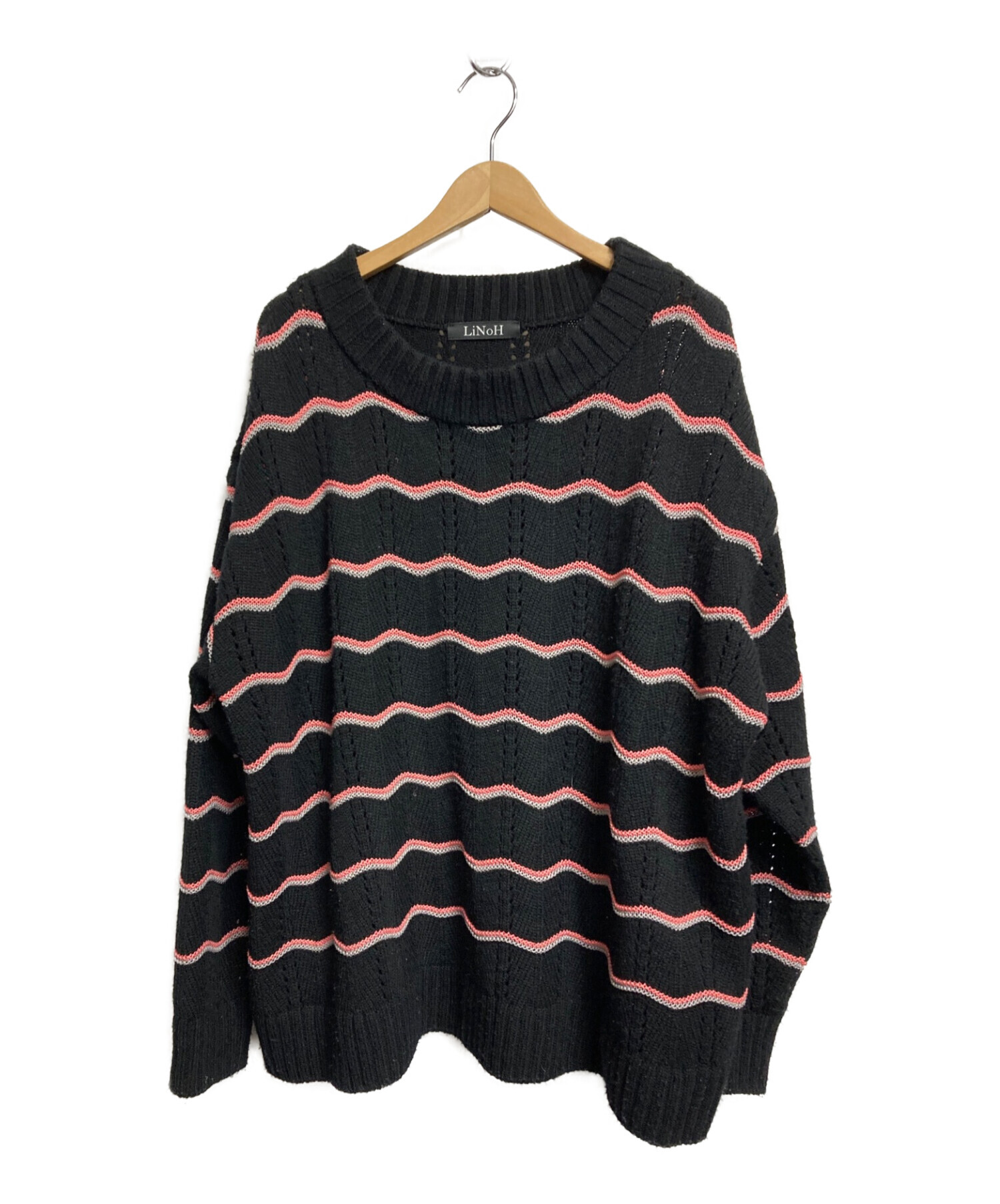 クロシェットウェーブプルオーバーニット/CROCHET WAVE PULLOVER KNIT