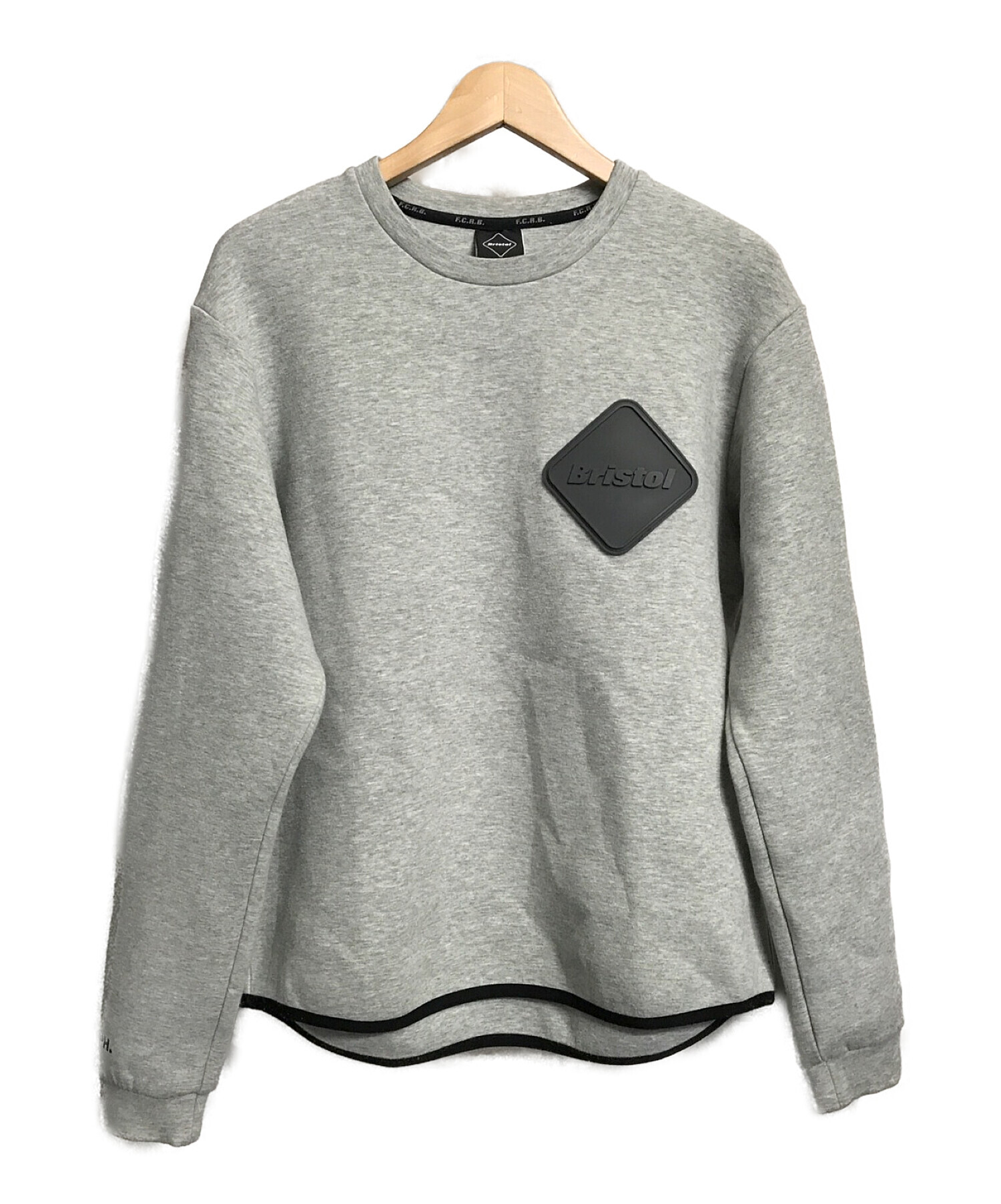 F.C.R.B. (エフシーレアルブリストル) 19AW SWEAT CREW NECK TOP グレー サイズ:M