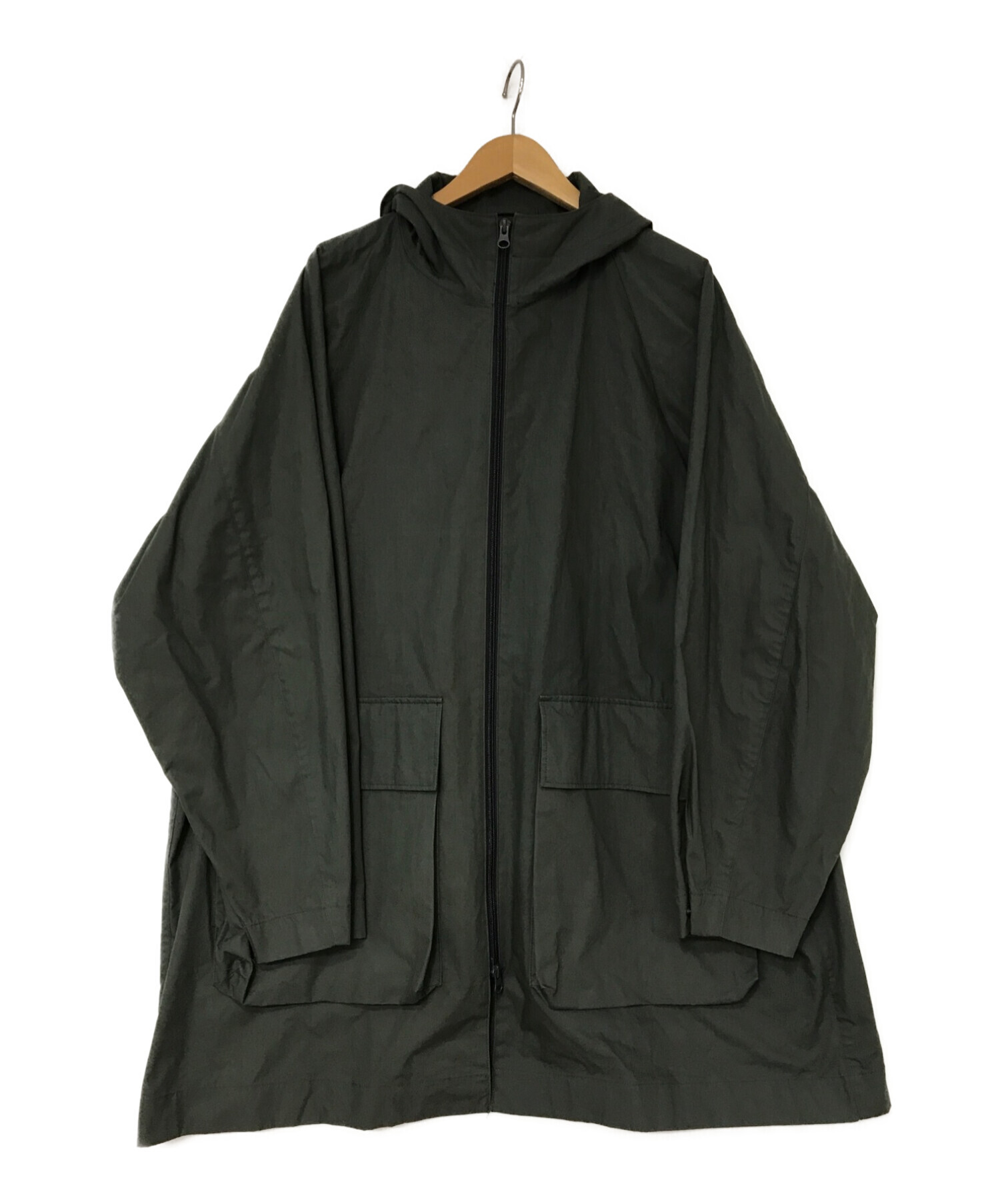 ATON【COTTON NYLON OXFORD HOODED COAT】 - greatriverarts.com