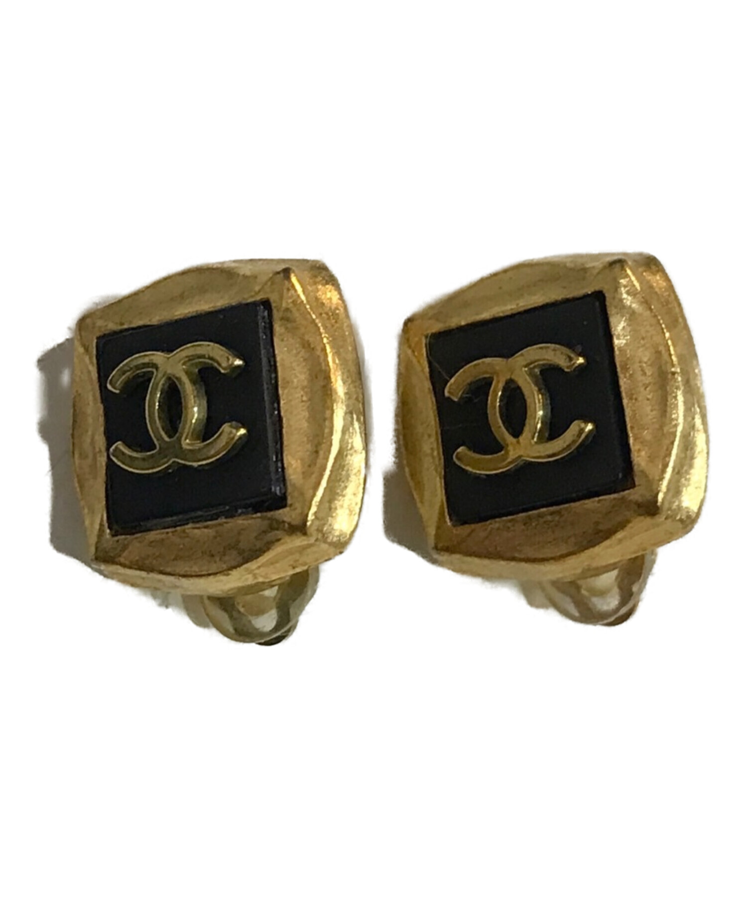 中古・古着通販】CHANEL (シャネル) ココマークスクエアイヤリング