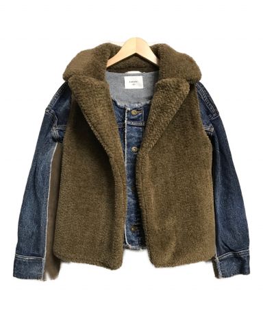 [中古]AMeLIE(アメリ)のレディース アウター・ジャケット MOUTON LAYERED DENIM JACKET