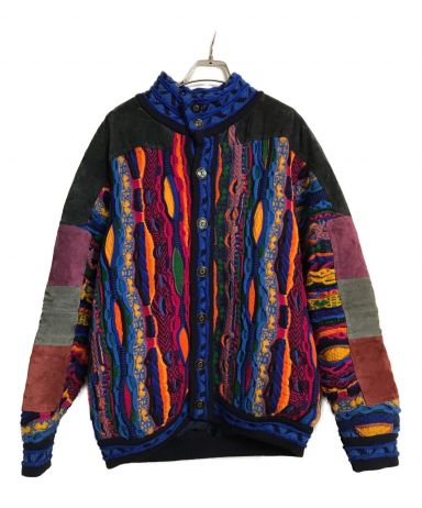 【中古・古着通販】Coogi (クージー) 3Dニットスエード切替