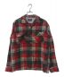 PENDLETON（ペンドルトン）の古着「ウールチェックシャツ」｜レッド×グレー