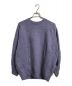 H BEAUTY&YOUTH（エイチ ビューティアンドユース）の古着「5GAUGE CLASSIC WOOL BALLOON CREW NECK KNIT」｜パープル