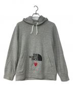 PLAY COMME des GARCONS×THE NORTH FACEプレイコムデギャルソン×ザノースフェイス）の古着「Pullover Hoodie」｜グレー