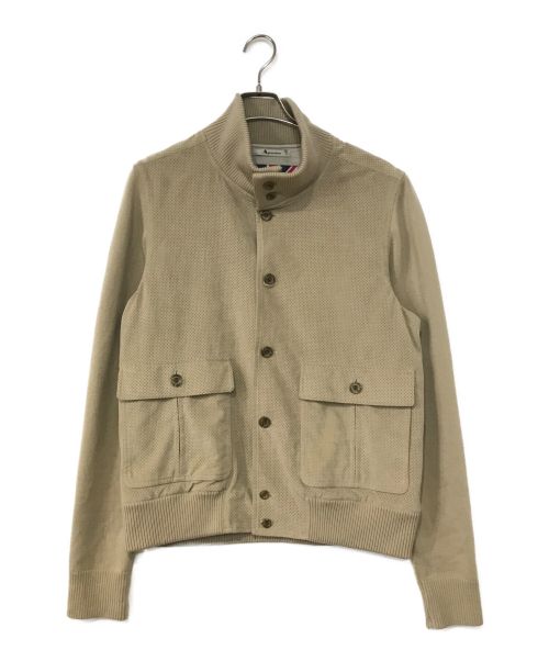 Aquascutum（アクアスキュータム）Aquascutum (アクアスキュータム) 切替ジャケット ベージュ サイズ:Lの古着・服飾アイテム