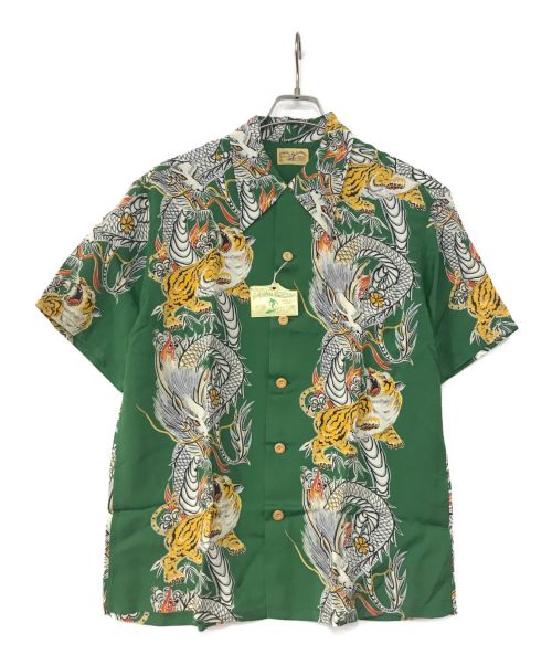 Sun Surf（サンサーフ）Sun Surf (サンサーフ) タイガーアロハシャツ グリーン サイズ:L 未使用品の古着・服飾アイテム