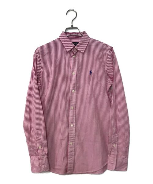 POLO RALPH LAUREN（ポロ・ラルフローレン）POLO RALPH LAUREN (ポロ・ラルフローレン) ストライプシャツ ピンク サイズ:6の古着・服飾アイテム