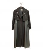 Ameriアメリ）の古着「RIDERS DETAIL COAT」｜グレー