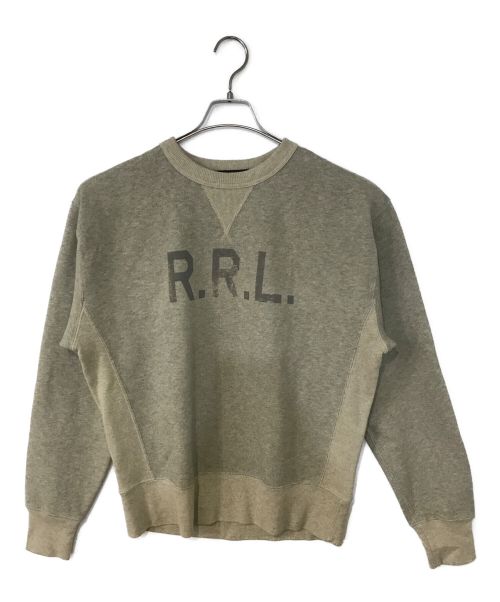 RRL（ダブルアールエル）RRL (ダブルアールエル) ロゴプリントガゼットスウェット グレー サイズ:Lの古着・服飾アイテム