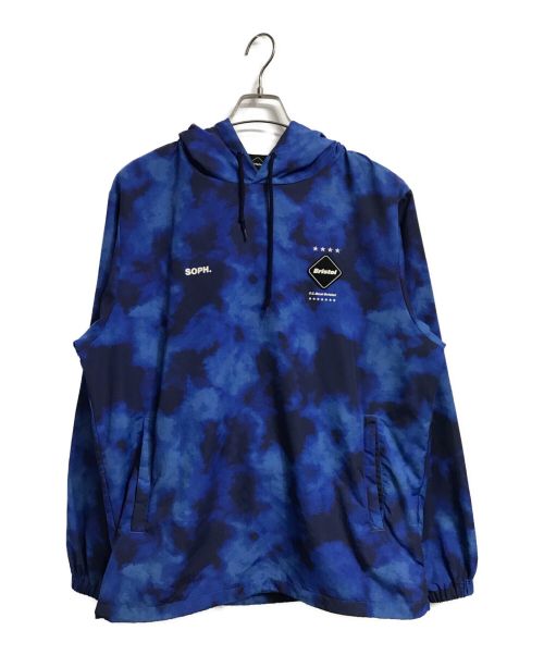 F.C.R.B.（エフシーアールビー）F.C.R.B. (エフシーアールビー) LOGO APPLIQUE PULLOVER HOODED ANORAK ブルー サイズ:Lの古着・服飾アイテム