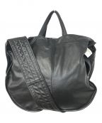 CCUシーシーユー）の古着「“TOBY” WIDE SHOULDER BAG/SHEEP SKIN - BLACK」｜ブラック