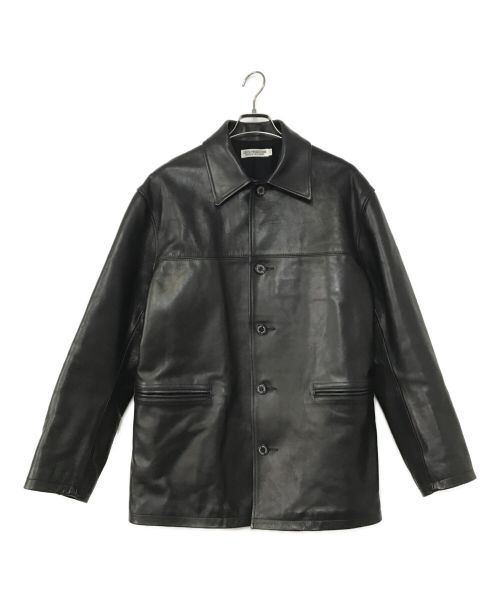 COOTIE PRODUCTIONS（クーティープロダクツ）COOTIE PRODUCTIONS (クーティープロダクツ) Leather Car Coat ブラック サイズ:Lの古着・服飾アイテム