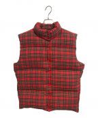 ERLイーアールエル）の古着「PLAID PUFFER VEST WOVEN」｜レッド