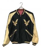 テーラー東洋テーラートウヨウ）の古着「Early 1950s Style Acetate Souvenir Jacket “JAPAN MAP” × “EAGLE & DRAGON”」｜ブラック