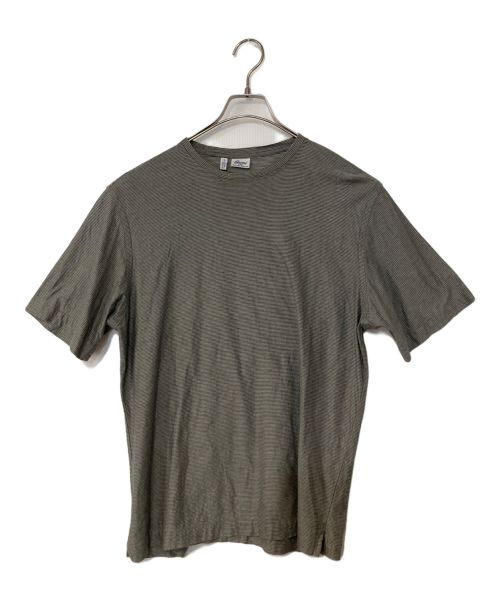 BRIONI（ブリオーニ）Brioni (ブリオーニ) ボーダーTシャツ グレー サイズ:Sの古着・服飾アイテム