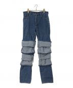Y. PROJECTワイプロジェクト）の古着「multi cuff jeans」｜ブルー