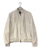 BOSSボス）の古着「BOMBER JACKET IN GOAT SUEDE」｜グレー