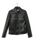 63leathers（63レザー）の古着「3rd Type Leather Jacket」｜ブラック