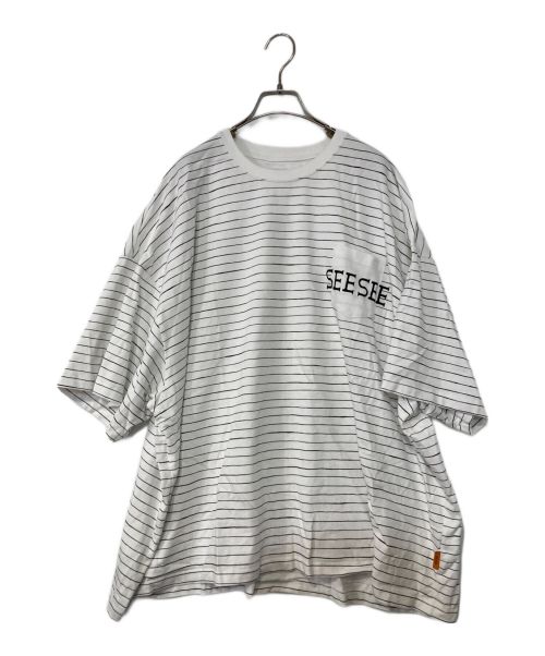 SEESEE（シーシー）SEESEE (シーシー) ボーダーTシャツ ホワイト サイズ:XLの古着・服飾アイテム