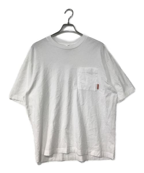 Acne studios（アクネ ストゥディオス）ACNE STUDIOS (アクネストゥディオス) Extorr Pocket Pink Label Tシャツ ホワイト サイズ:Sの古着・服飾アイテム