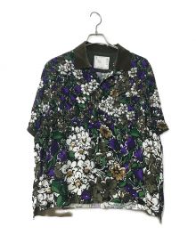 sacai（サカイ）の古着「Floral Print Shirt」｜パープル