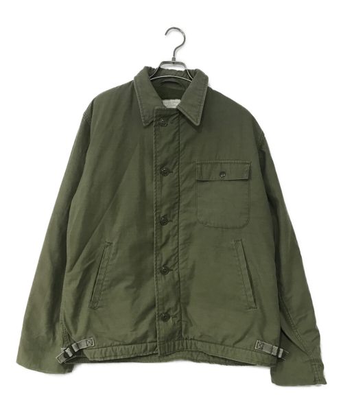 U'S NAVY（ユーエスネイビー）U'S NAVY (ユーエスネイビー) A-2 デッキジャケット オリーブ サイズ:Mの古着・服飾アイテム