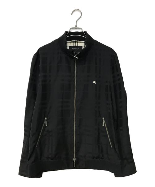 BURBERRY BLACK LABEL（バーバリーブラックレーベル）BURBERRY BLACK LABEL (バーバリーブラックレーベル) ジップブルゾン ブラック サイズ:Lの古着・服飾アイテム