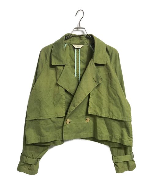 jieda（ジエダ）Jieda (ジエダ) SHORT TRENCH JACKET カーキ サイズ:2の古着・服飾アイテム