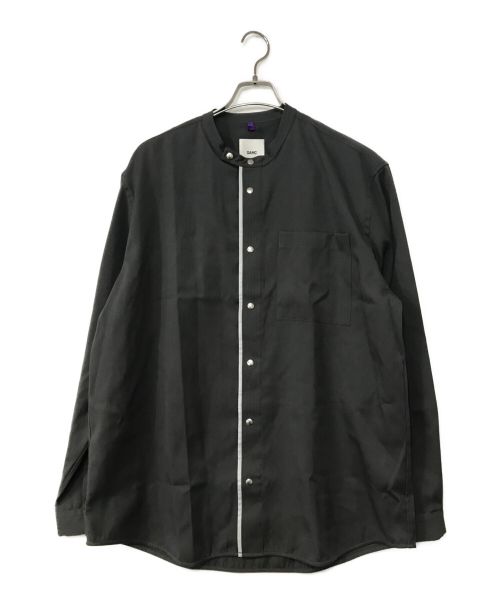 OAMC（オーエーエムシー）OAMC (オーエーエムシー) ノーカラーシャツ グレー サイズ:Lの古着・服飾アイテム