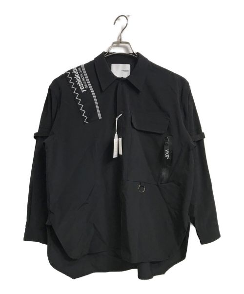 yoshio kubo（ヨシオクボ）yoshio kubo (ヨシオクボ) COMPLEX SHIRT JACKET ブラック サイズ:1の古着・服飾アイテム