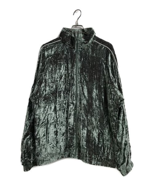 SUPREME（シュプリーム）Supreme (シュプリーム) Crushed Velvet Track Jacket 黄緑 サイズ:XLの古着・服飾アイテム