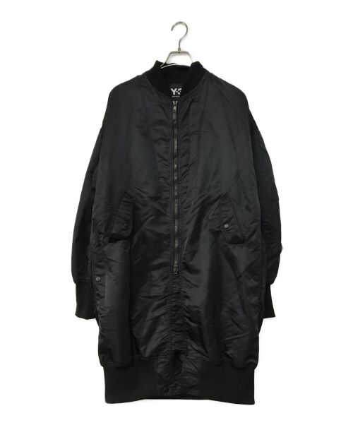 Y-3（ワイスリー）Y-3 (ワイスリー) LONG BOMBER COAT ブラック サイズ:Sの古着・服飾アイテム