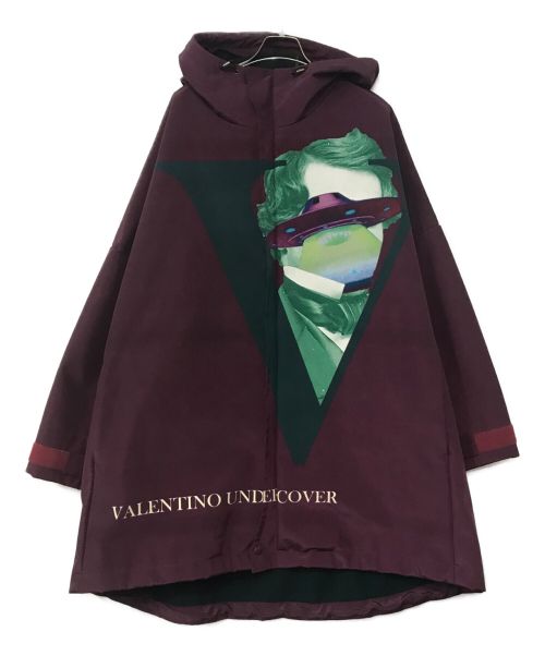 UNDERCOVER（アンダーカバー）UNDERCOVER (アンダーカバー) VALENTINO (ヴァレンティノ) フード付きコート パープル サイズ:3の古着・服飾アイテム