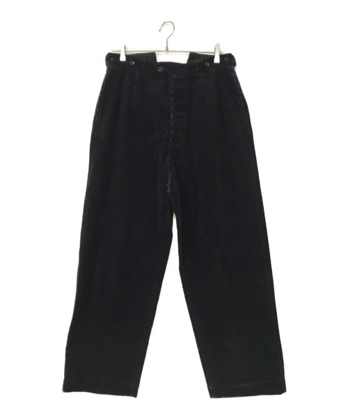 leno（リノ）LENO (リノ) CORDUROY BUCKLE BACK TROUSERS ネイビー サイズ:2の古着・服飾アイテム