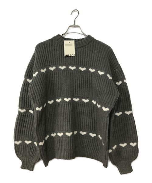 THE TOE（ザ トー）THE TOE (ザ トー) Amour loose knit グレー サイズ:FREEの古着・服飾アイテム