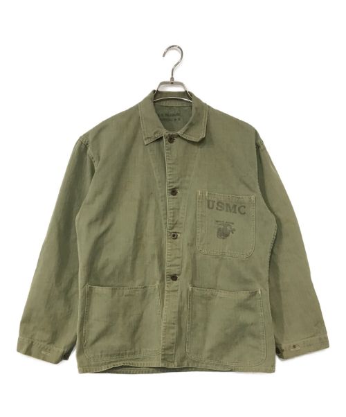 VINTAGE MILITARY（ヴィンテージ ミリタリー）VINTAGE MILITARY (ヴィンテージ ミリタリー) USMC P-41 HBTジャケット オリーブ サイズ:表記なしの古着・服飾アイテム