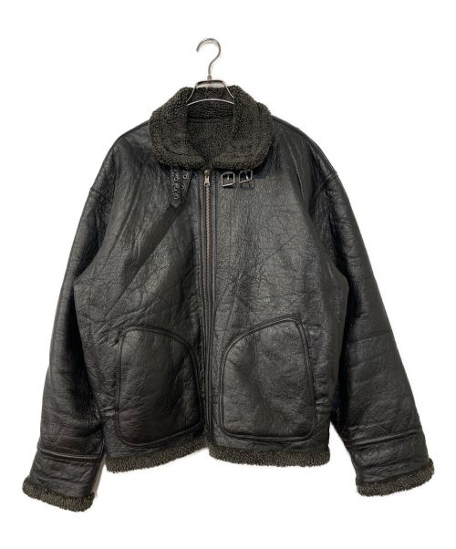 wilsons leather（ウィルソンズレザー）wilsons leather (ウィルソンズレザー) B-3ムートンジャケット ブラック サイズ:XLの古着・服飾アイテム