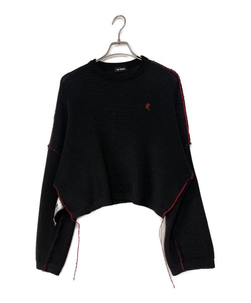 RAF SIMONS（ラフシモンズ）RAF SIMONS (ラフシモンズ) Cropped sweater with big sleeves ブラック サイズ:XSの古着・服飾アイテム