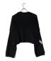 RAF SIMONS (ラフシモンズ) Cropped sweater with big sleeves ブラック サイズ:XS：19800円