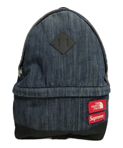 THE NORTH FACE（ザ ノース フェイス）THE NORTH FACE (ザ ノース フェイス) SUPREME (シュプリーム) Denim Day Pack インディゴの古着・服飾アイテム