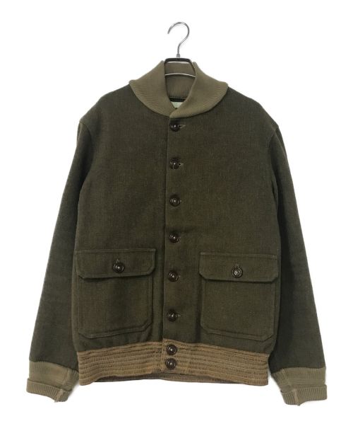 WAREHOUSE（ウエアハウス）WAREHOUSE (ウエアハウス) A-1 STYLE WOOL JACKET オリーブ サイズ:40の古着・服飾アイテム